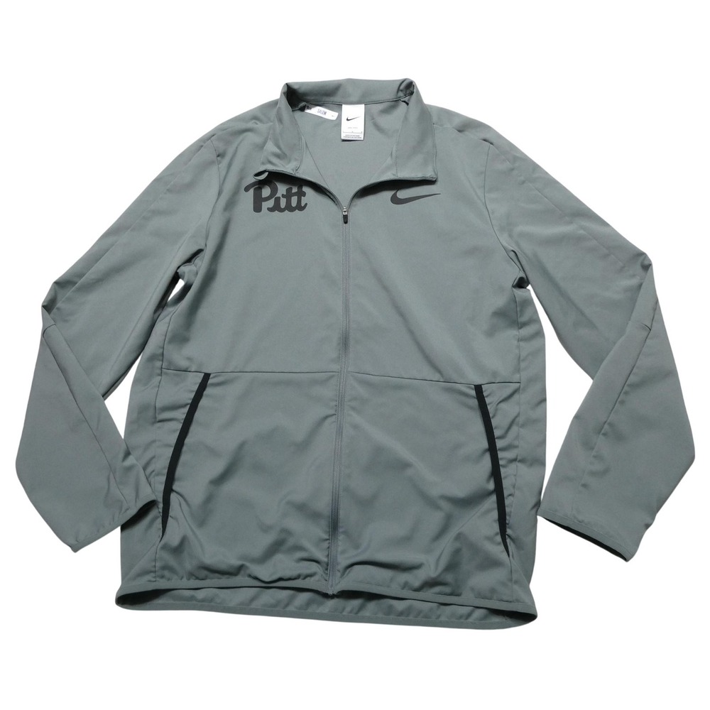 Pitt Panthers Jacket Mens Large Gray College Football Nike Dri-FIT Peach Bowl